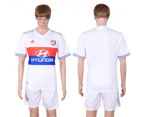 Lyon Blank Home Soccer Club Jersey - Click Image to Close